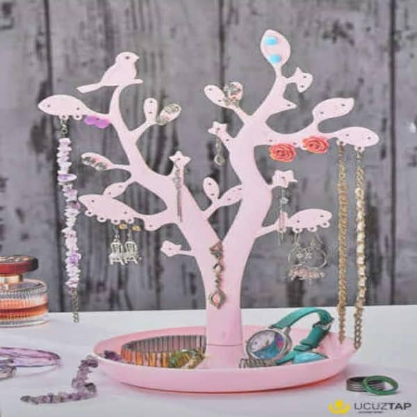 T  Bird Tree Jewelry Rack Display Stand Earrings Necklace Bracelet Ring Organizer