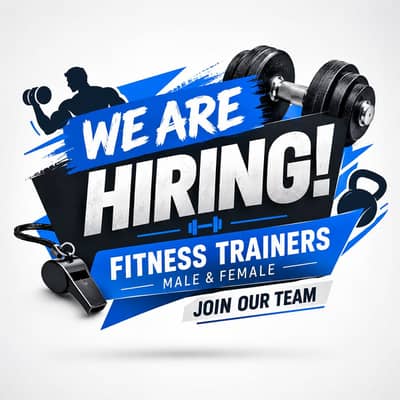 Fitness Trainer (Male/Female) / Front Desk Officer (Male/Female)