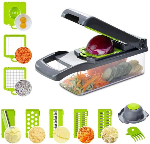 T  11 in 1 Vegetable Cutter Kitchen Accessories Mandoline Slicer Fruit Cutter Potato Peeler Carrot Cheese Grater Vegetable Slicer