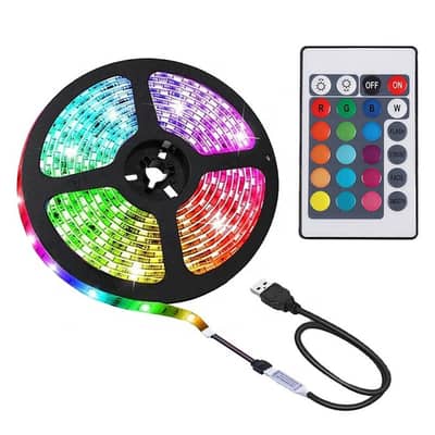 RGB LED Strip Light 5 Meter with Remote - Brand New