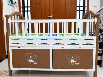 Baby Swing & Baby Cot  Wooden Baby Swing Kids Bed
