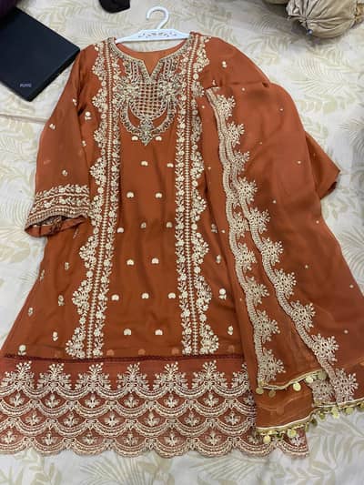 Farasha 3 piece stitched Formal dress
