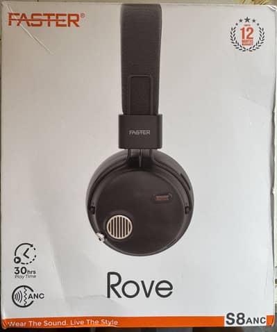 Faster Rove S8 ANC Wireless Headphones – Like New (9 Months Warranty)