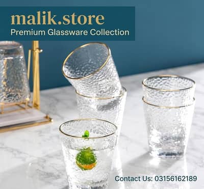 premium quality cristal cut design plastic glass