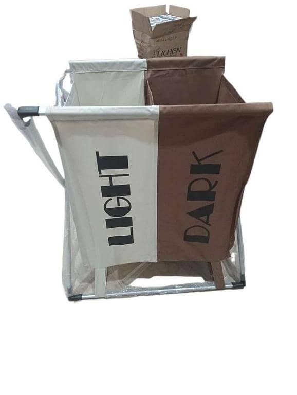 T  Double Compartment Laundry Hamper 2 Bin Laundry Basket