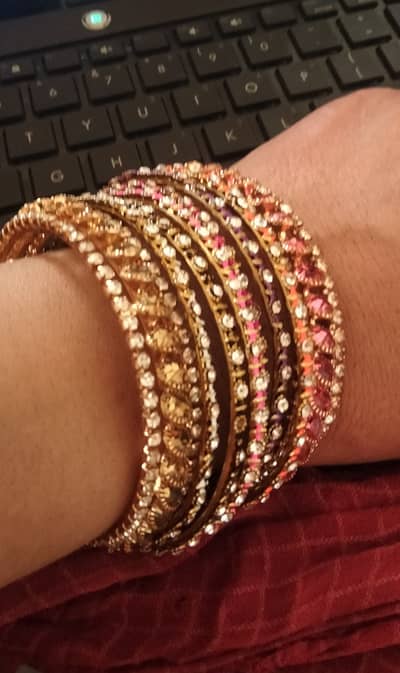Zircon bridal bangle.