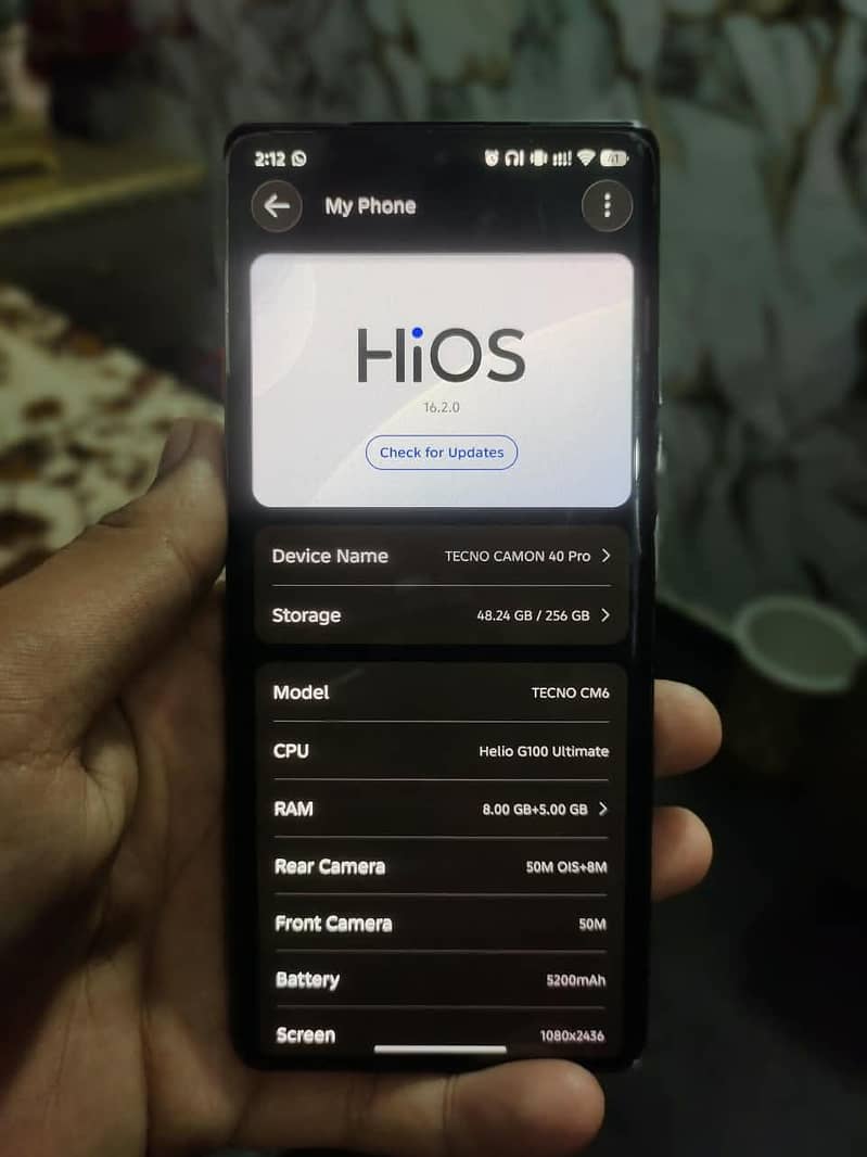 Tecno CAMON 40 Pro 6