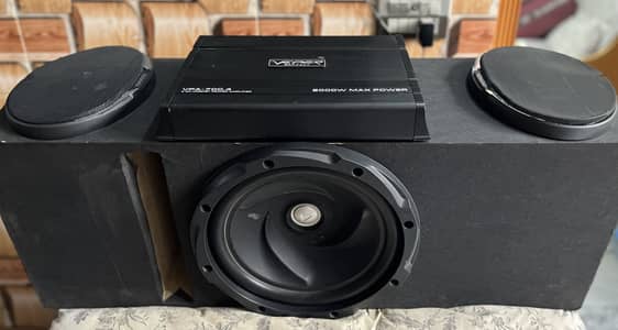 Kenwood original woofer speakers and amplifier