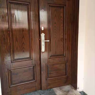 Door polish painting work quality paint polish work