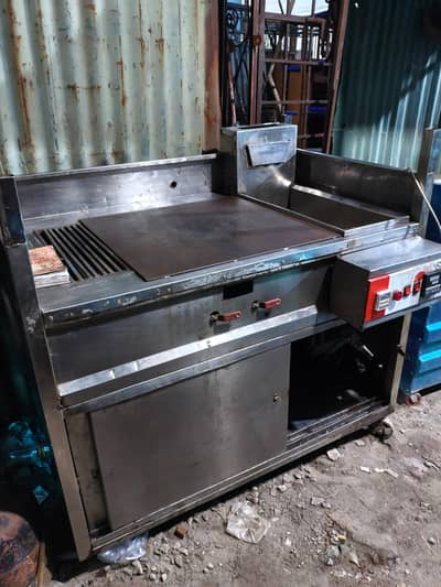 commercail fryer hot plate grill