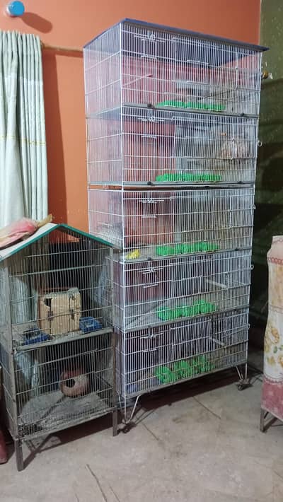birds/parrots cage 8-Portion and 5-portion