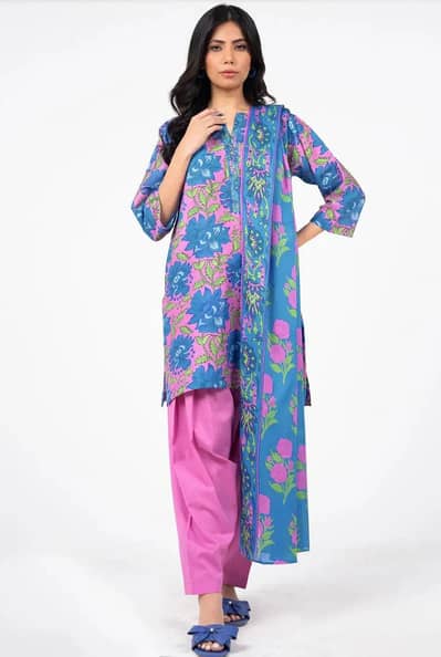 Alkaram 3 Piece Lawn Suit New Design