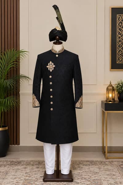 full set Groom Sherwani/Designer Sherwani/Elegent sherwani