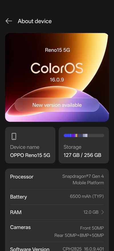 OPPO Reno 15 256