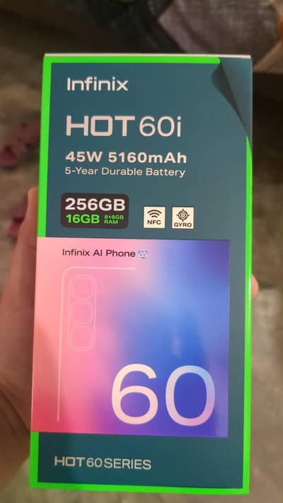 Infinix hot 60i 8gb 256gb  HOT 60i