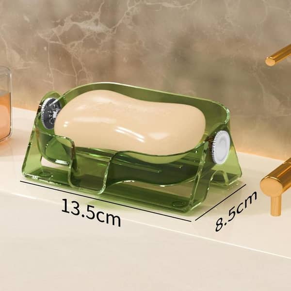 T  Household Perforation-free laundry soap Box Portable diversion type Drain soap box Toilet bathroom Creative shelving