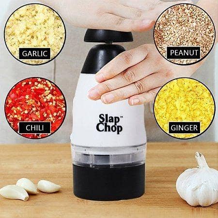 T  All in 1 Original Slap Chop Slicer with Stainless Steel Blades Vegetable Chopper Gadget Mini Chopper for Salads Kitchen Accessory