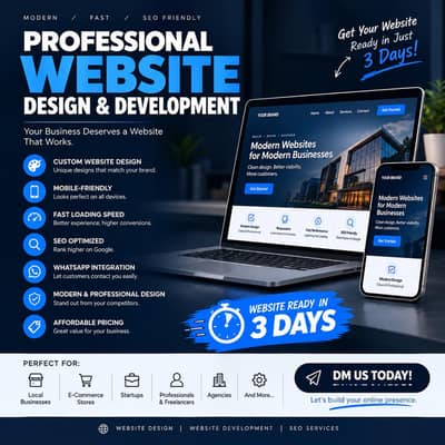 Professional Website Design & Development | Website in 3 Days