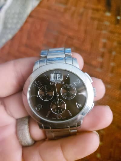 original swiss made LANVIN stainless Steel with water resistant