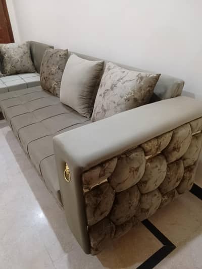 seven seatr L shaped sofa