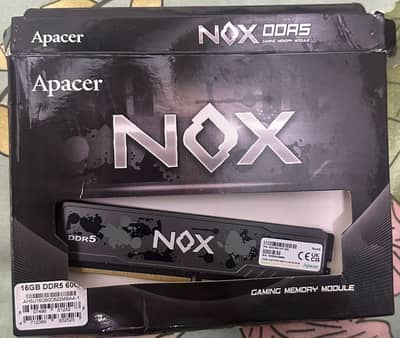 Apacer NOX Ram 16GB DDR5 6000Mhz Black