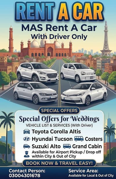 Best Car Rentals in Lahore