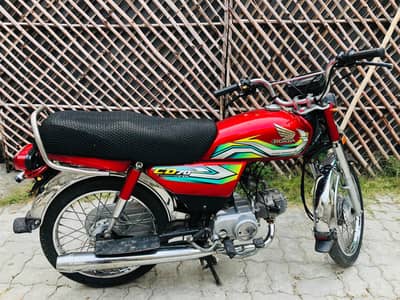 Honda CD 70 100% Orignal and original milage,