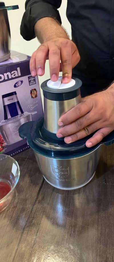 National 3 in 1 Electric Chopper 3L - Meat & Vegetable