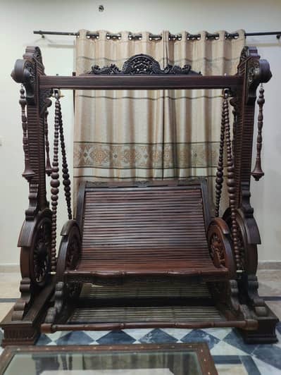 wooden jhoula