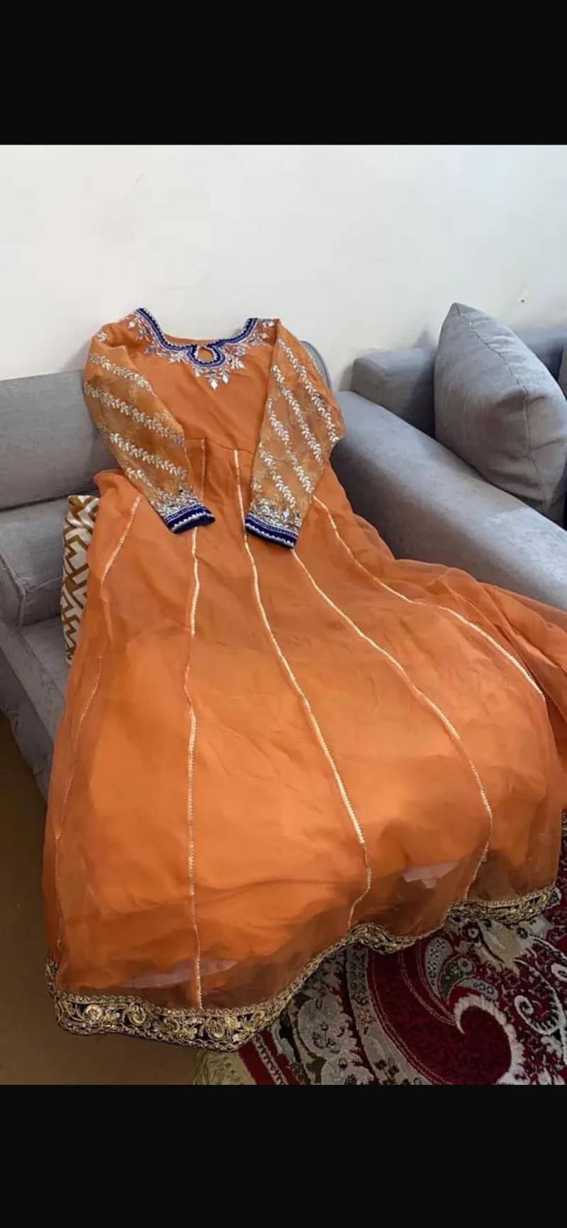 Orange long maxi 1