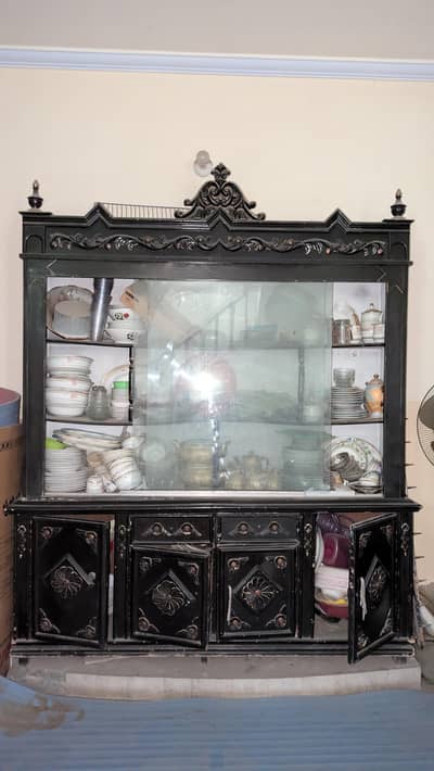 used solid wood show case for sale.