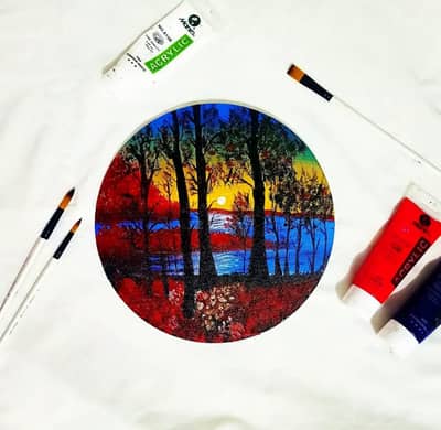 Beautiful Seaside Nature painting