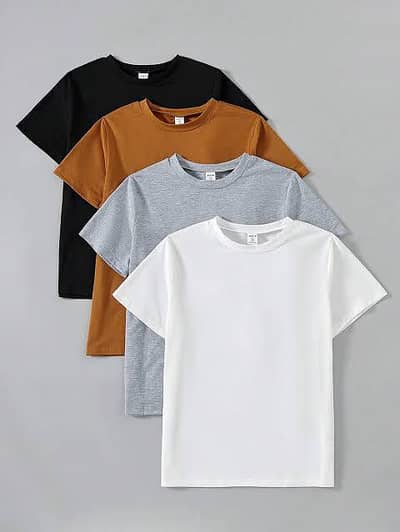 half sleeves t shirt cotton single & 4 pack