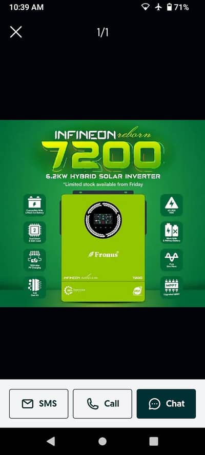 fronse inverter 1.5 ton good condition