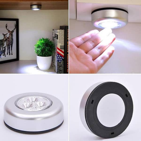 T  Wardrobe LED Light One Touch Operated MULTI FUNCTION STICK TOUCH LAMP 3 LED LIGHT