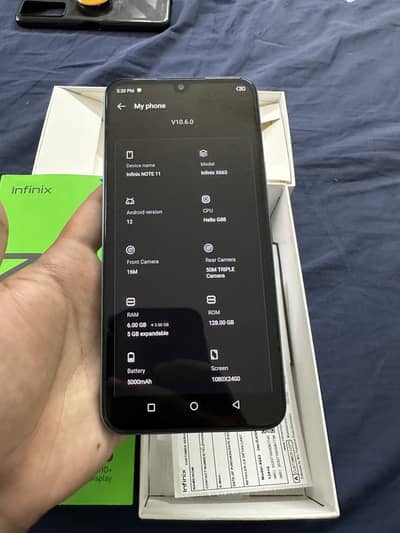 Infinix Note 11 6/128 gb PTA APPROVED