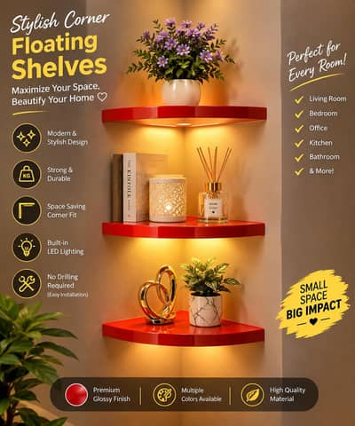 wall floating shelves, corner shelves