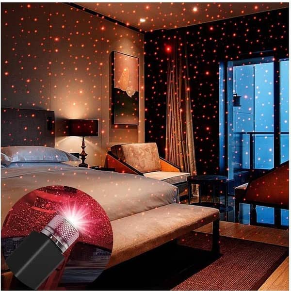 T  USB Decoration Star Light Projector Light/Disco Light/Car Night Lamp Decorations With Bedroom Romantic Mood Atmosphere Fit Car,