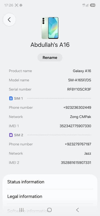 Samsung Mobile A16