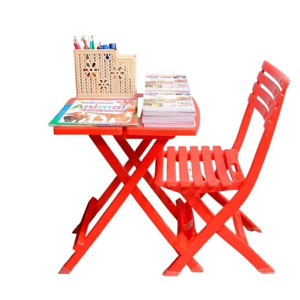T Study Table - Free Chair - Foldable Table - Chair Set, Desk And Chair - Kids Chair- Children Furniture - Study Table For Kids, Desk, Chair, With FREE GIFT
