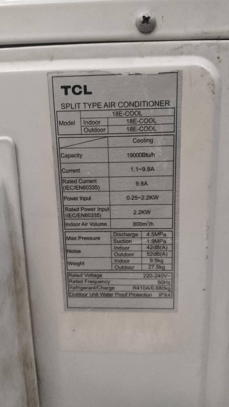 TCL INVERTER SPLIT AC 4