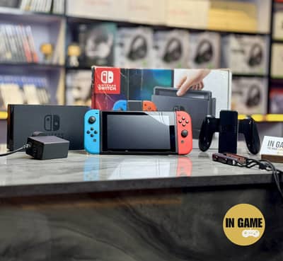 Nintendo Switch jailbreak with box and accessories