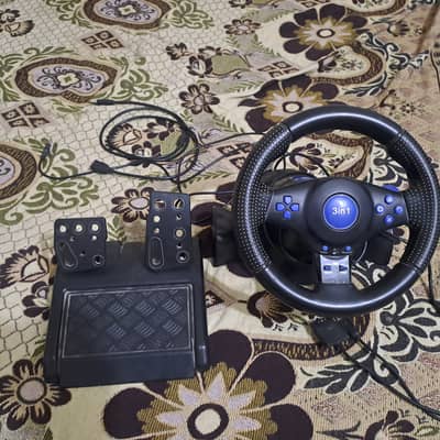 PC and PlayStation Racing Steering wheel 3 in 1