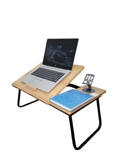 Wooden Foldable Workstation With Ventilation Space | Multi-Purpose
