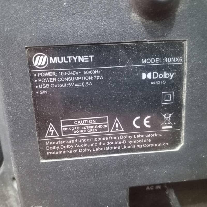 Multynet android 40 inch led. 3
