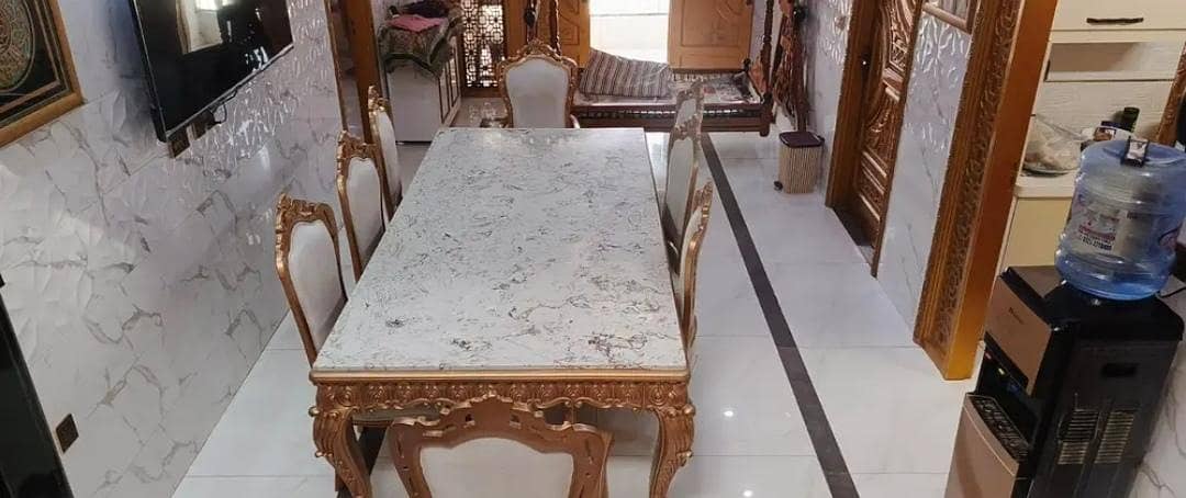 Dining table with Eight chairs 1