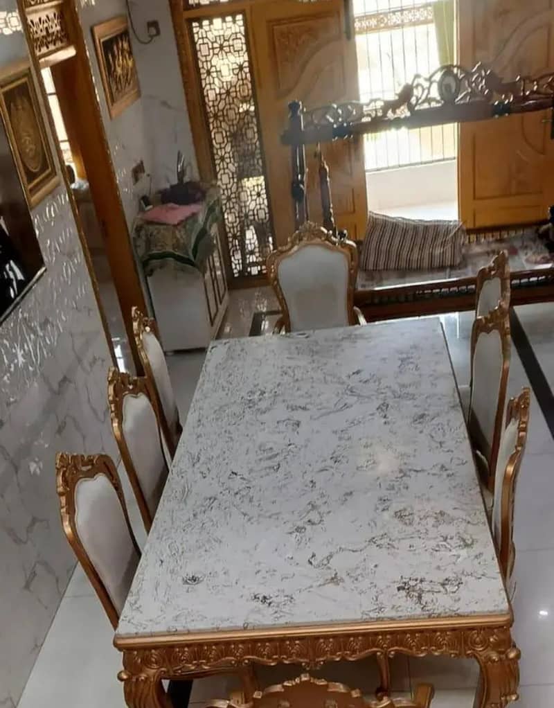 Dining table with Eight chairs 2