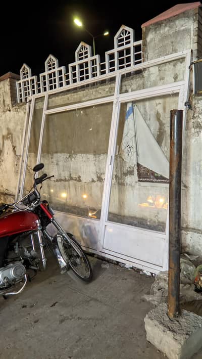 front door of shop