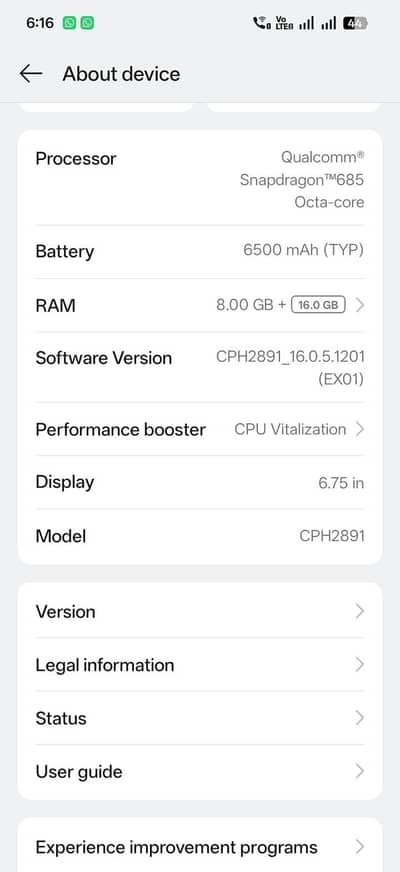 OPPO A6k