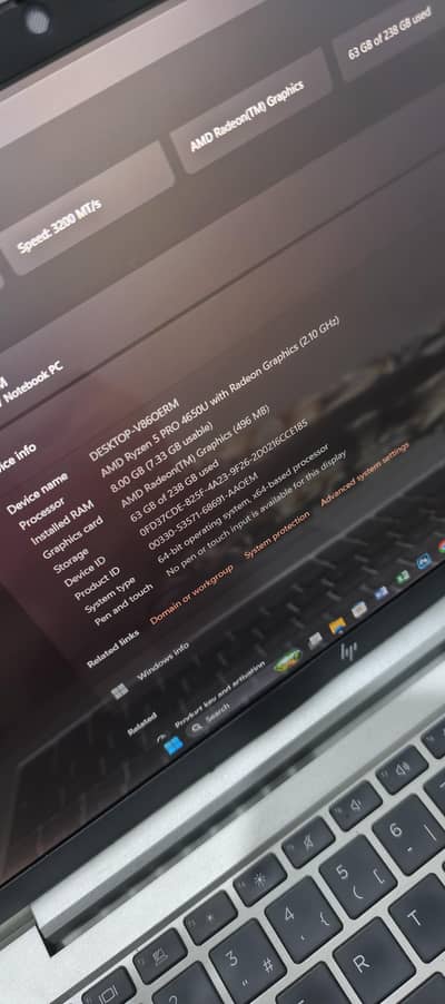 HP Ryzen 5 Pro Laptop